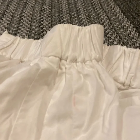 Topshop off shoulder white top, sz8 - Picture 3 of 7